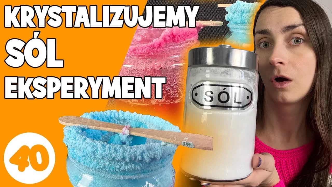 Eksperyment z solą, wodą i nitką: Jak stworzyć piękne kryształy?